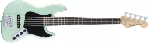 Fender Deluxe Active Jazz Bass V, Pau Ferro Fingerboard, Surf Pearl gitara basowa Fender Deluxe Active Jazz Bass V, Pau Ferro Fingerboard, Surf Pearl gitara basowa