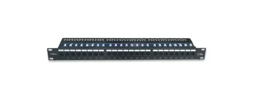 BKT 19′′ Patch Panel nieekranowany, kat.5e, 24 x RJ45, organizator kabli BKT 19′′ Patch Panel nieekranowany, kat.5e, 24 x RJ45, organizator kabli