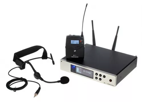 Sennheiser eW 100-G4-ME3 zestaw bezprzewodowy z mikrofonem nag³ownym Sennheiser eW 100-G4-ME3 zestaw bezprzewodowy z mikrofonem nag³ownym