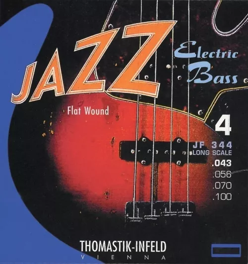 Thomastik JF32106 (682704) pojedyńcza struna do gitary basowej Jazz Bass Seria Nickel Flat Wound Roundcore .106 Thomastik JF32106 (682704) pojedyńcza struna do gitary basowej Jazz Bass Seria Nickel Flat Wound Roundcore .106