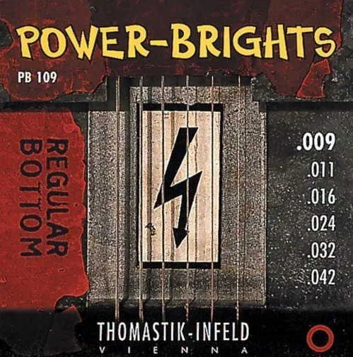 Thomastik PB109 (677017) Struny do gitary elektrycznej Power Brights Series Komplet Thomastik PB109 (677017) Struny do gitary elektrycznej Power Brights Series Komplet