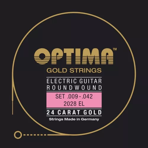 Optima 2028EL (674617) Struny do gitary elektrycznej Gold Strings Round Wound Komplet Optima 2028EL (674617) Struny do gitary elektrycznej Gold Strings Round Wound Komplet