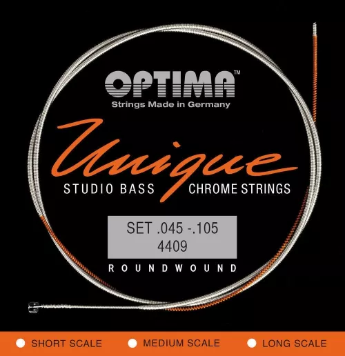Optima 4409SL (681345) struny do gitary basowej Unikalne struny Studio Chrome Strings Komplet Optima 4409SL (681345) struny do gitary basowej Unikalne struny Studio Chrome Strings Komplet