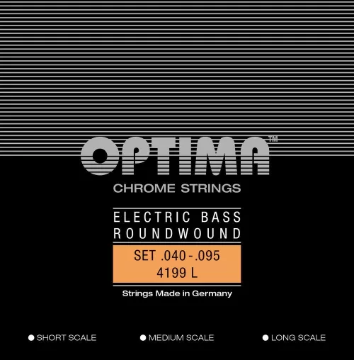 Optima 4199L (680505) struny do gitary basowej Chrome Strings. Round Wound Medium Scale Komplet Optima 4199L (680505) struny do gitary basowej Chrome Strings. Round Wound Medium Scale Komplet