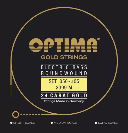 Optima 2399M (680435) struny do gitary basowej Gold Strings Round Wound Komplet Optima 2399M (680435) struny do gitary basowej Gold Strings Round Wound Komplet