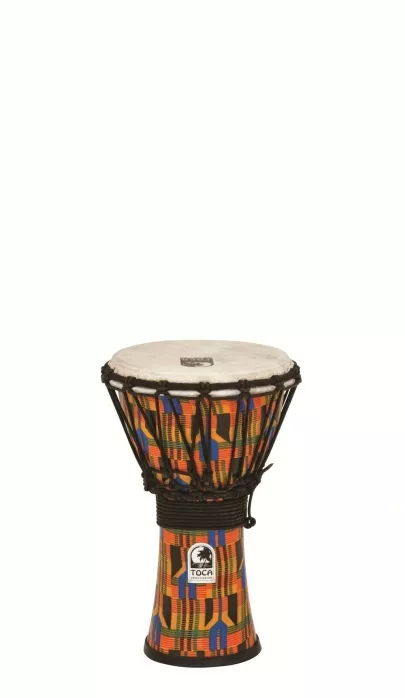 Toca (TO803211) Djembe Freestyle Rope Tuned Kente Cloth Toca (TO803211) Djembe Freestyle Rope Tuned Kente Cloth