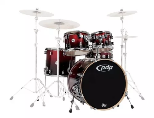 PDP by DW Shell set Concept Maple, Red to Black Sparkle PDP by DW Shell set Concept Maple, Red to Black Sparkle