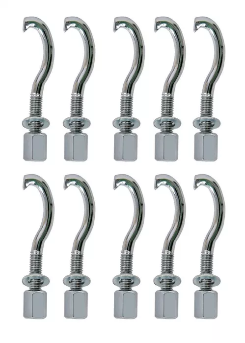 Latin Percussion Haki / śruby naciągowe Brazilian LP3010 LP3010N LP3012 LP3012-SM Pandeiro - LP3006 Tamborim Chrom, 10 sztuk Latin Percussion Haki / śruby naciągowe Brazilian LP3010 LP3010N LP3012 LP3012-SM Pandeiro - LP3006 Tamborim Chrom, 10 sztuk