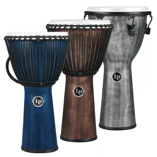 Latin Percussion Djembe World Beat FX Rope Tuned Gray Latin Percussion Djembe World Beat FX Rope Tuned Gray