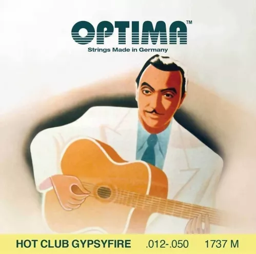 Optima (667527) struny do gitary akustycznej Hot Club Gypsyfire, posrebrzane - Komplet Optima (667527) struny do gitary akustycznej Hot Club Gypsyfire, posrebrzane - Komplet