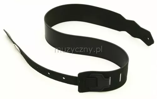 Akmuz PES-17 pasek gitarowy skórzany, czarny Akmuz PES-17 pasek gitarowy skórzany, czarny