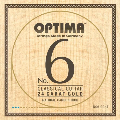 Optima (654687) NO6.GCHT struny do gitary klasycznej No. 6 24-karatowe złoto - Komplet Carbon Gold high Optima (654687) NO6.GCHT struny do gitary klasycznej No. 6 24-karatowe złoto - Komplet Carbon Gold high