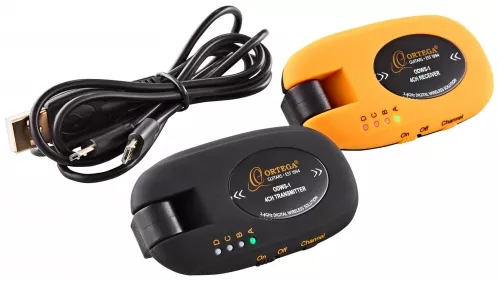 Ortega ODWS-1 zestaw bezprzewodowy instrumentalny, pasmo 2,4GHz Ortega ODWS-1 zestaw bezprzewodowy instrumentalny, pasmo 2,4GHz