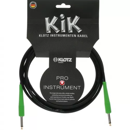 Klotz kabel gitarowy 6m złącze zielone Klotz kabel gitarowy 6m złącze zielone