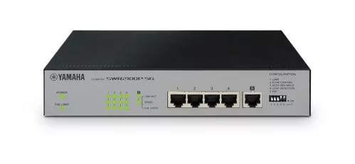 Yamaha SWR2100P-5G przełącznik sieciowy PoE 5 portów Yamaha SWR2100P-5G przełącznik sieciowy PoE 5 portów