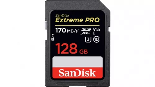 SanDisk Extreme PRO SDXC 128GB 170/90 UHS-I/U3 karta pamięci SanDisk Extreme PRO SDXC 128GB 170/90 UHS-I/U3 karta pamięci