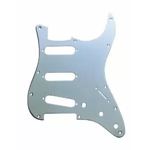 Fender Pickguard, Stratocaster S/S/S, 11-Hole Mount, Chrome-Plated, 1-Ply Fender Pickguard, Stratocaster S/S/S, 11-Hole Mount, Chrome-Plated, 1-Ply