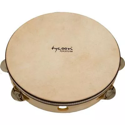 Tycoon TBWH-S-Bs Tamburyn z membraną (stalowe dzwonki) instrument perkusyjny Tycoon TBWH-S-Bs Tamburyn z membraną (stalowe dzwonki) instrument perkusyjny