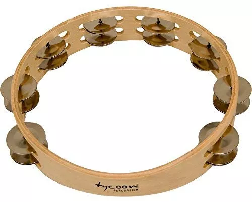 Tycoon TBW-10D Wood Tamburine (mosiężne dzwonki) instrument perkusyjny Tycoon TBW-10D Wood Tamburine (mosiężne dzwonki) instrument perkusyjny