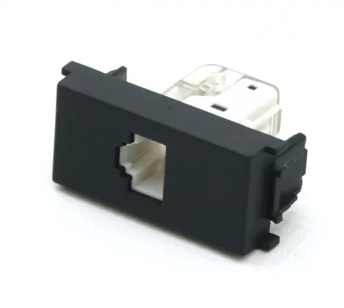 TEM 43 17682 Modul gniazdo komp.kat.5 1M, czarne TEM 43 17682 Modul gniazdo komp.kat.5 1M, czarne