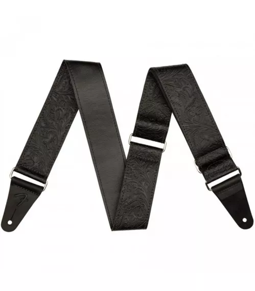 Fender 2″ Tooled Leather Strap BLK pasek do gitary Fender 2″ Tooled Leather Strap BLK pasek do gitary