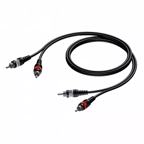Procab CAB800 kabel 2xRCA -> 2xRCA 1.0m Procab CAB800 kabel 2xRCA -> 2xRCA 1.0m