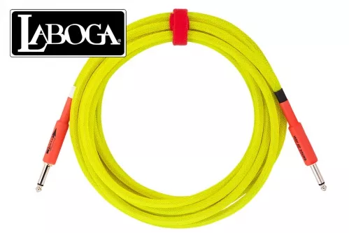 Laboga Way of Sound Yellow Neon 4m P-P kabel instrumentalny kierunkowy Laboga Way of Sound Yellow Neon 4m P-P kabel instrumentalny kierunkowy
