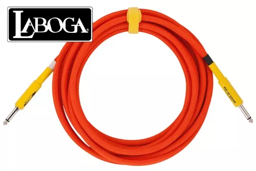 Laboga Way of Sound Orange Neon 4m P-P kabel instrumentalny kierunkowy Laboga Way of Sound Orange Neon 4m P-P kabel instrumentalny kierunkowy