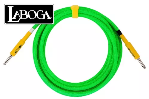 Laboga Way of Sound Green Neon 4m P-P kabel instrumentalny kierunkowy Laboga Way of Sound Green Neon 4m P-P kabel instrumentalny kierunkowy