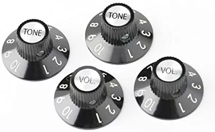 Fender 72 Telecaster Custom Knobs (4), Black pokrętło Fender 72 Telecaster Custom Knobs (4), Black pokrętło
