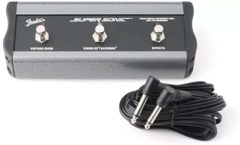 Fender 3-Button Footswitch: Vintage & Burn/Vibrolux & Bassman/Effects, 1/4″ Connector footswitch Fender 3-Button Footswitch: Vintage & Burn/Vibrolux & Bassman/Effects, 1/4″ Connector footswitch