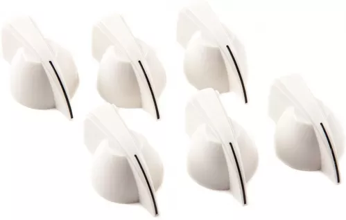 Fender Chicken Head Amplifier Knobs, (6), White gałki do wzmacniacza Fender Chicken Head Amplifier Knobs, (6), White gałki do wzmacniacza