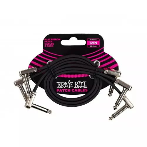 Ernie Ball 6222 kabel gitarowy 0,30 m (3 pack) Ernie Ball 6222 kabel gitarowy 0,30 m (3 pack)