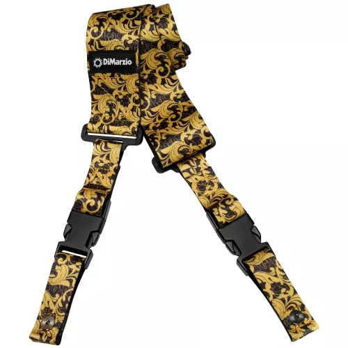 DiMarzio DD2250 Steve Vai Utopia Black & Gold Clip Lock pasek gitarowy DiMarzio DD2250 Steve Vai Utopia Black & Gold Clip Lock pasek gitarowy