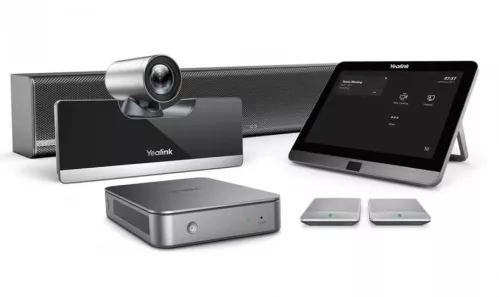 Yearlink MVC500 II terminal wideokonferencyjny z bezprzewodowymi mikrofonami. Yearlink MVC500 II terminal wideokonferencyjny z bezprzewodowymi mikrofonami.