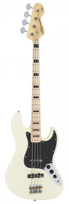 Vintage VJ74MVW Vintage Reissued gitara basowa, Vintage White Vintage VJ74MVW Vintage Reissued gitara basowa, Vintage White