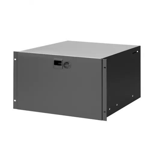 Adam Hall Parts 87406 CL - Szuflada Rack 6U stal z wbudowanym zamkiem szyfrowym Adam Hall Parts 87406 CL - Szuflada Rack 6U stal z wbudowanym zamkiem szyfrowym