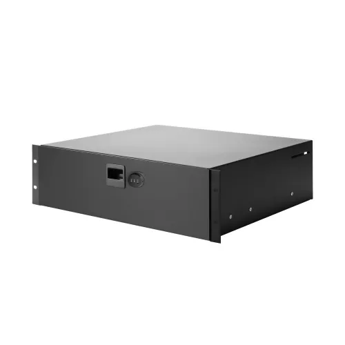 Adam Hall Parts 87403 CL - Szuflada Rack 3U stal z wbudowanym zamkiem szyfrowym Adam Hall Parts 87403 CL - Szuflada Rack 3U stal z wbudowanym zamkiem szyfrowym