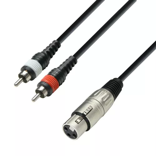 Adam Hall Cables K3 YFCC 0600 - kabel 2xRCA / XLRż, 6 m Adam Hall Cables K3 YFCC 0600 - kabel 2xRCA / XLRż, 6 m