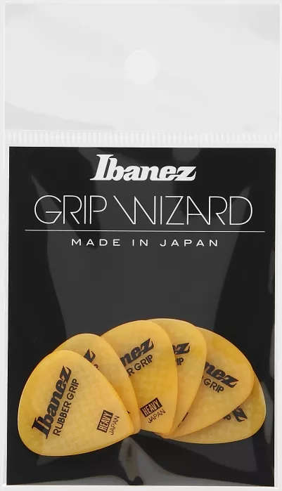 Ibanez PPA16HRG-YE zestaw kostek gitarowych Flat Pick Rubber Grip 6 sztuk Ibanez PPA16HRG-YE zestaw kostek gitarowych Flat Pick Rubber Grip 6 sztuk