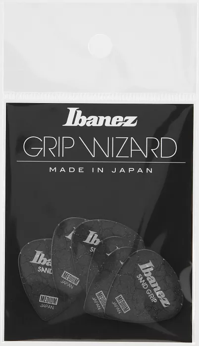 Ibanez PPA16MCG-BK zestaw kostek gitarowych Flat Pick Sand Grip Crack 6 sztuk Ibanez PPA16MCG-BK zestaw kostek gitarowych Flat Pick Sand Grip Crack 6 sztuk