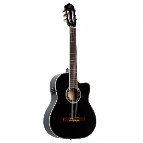 Ortega RCE141BK gitara elektroklasyczna z pokrowcem Ortega RCE141BK gitara elektroklasyczna z pokrowcem