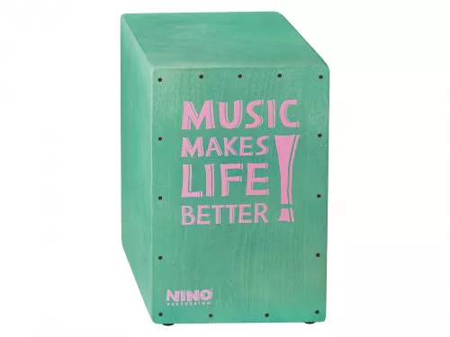 Nino 952 Cajon 17 3/4″ turkus instrument perkusyjny Nino 952 Cajon 17 3/4″ turkus instrument perkusyjny