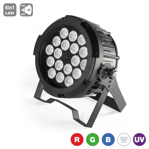 Flash LED PAR 64 18x15W RGBWA+UV 6w1 IP65 reflekor LED Flash LED PAR 64 18x15W RGBWA+UV 6w1 IP65 reflekor LED