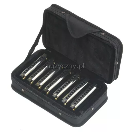 Hohner 559/20 Bluesband Set (A,C,D,E,F,G,Bb) zestaw harmonijek ustnych Hohner 559/20 Bluesband Set (A,C,D,E,F,G,Bb) zestaw harmonijek ustnych