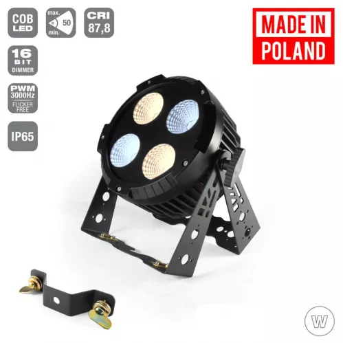 Flash Pro LED PAR 64 4x30W WHITE 4in1 IP65 mk2 ALU HOUSING POWERCON TRUE CABLE zewnętrzny wodoodporny reflektor LED Flash Pro LED PAR 64 4x30W WHITE 4in1 IP65 mk2 ALU HOUSING POWERCON TRUE CABLE zewnętrzny wodoodporny reflektor LED