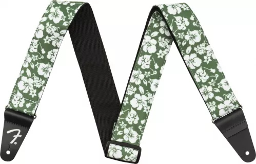 Fender 2″ Hawaiian Strap, Green Floral pasek gitarowy Fender 2″ Hawaiian Strap, Green Floral pasek gitarowy