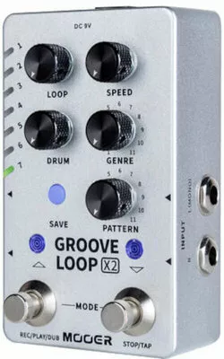 Mooer MLP 2 X2 Groove Loop X2, Stereo Looper i Drum Machine efekt gitarowy Mooer MLP 2 X2 Groove Loop X2, Stereo Looper i Drum Machine efekt gitarowy