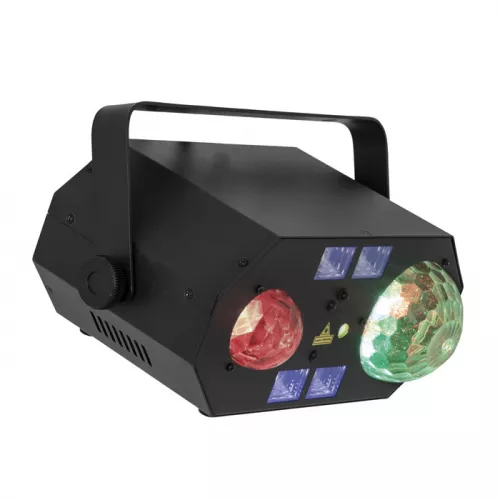 Showtec Booby Trap RG 5in1 - multiefekt świetlny - Woda, UV, Strobo, Laser & Disco Star efekt Showtec Booby Trap RG 5in1 - multiefekt świetlny - Woda, UV, Strobo, Laser & Disco Star efekt