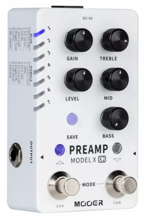 Mooer PREAMP MODEL X2 efekt gitarowy Mooer PREAMP MODEL X2 efekt gitarowy